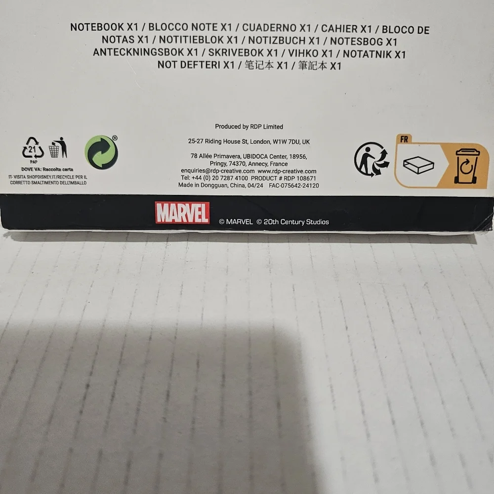 Deadpool & wolverine Promotional notebook with 3 postcards
